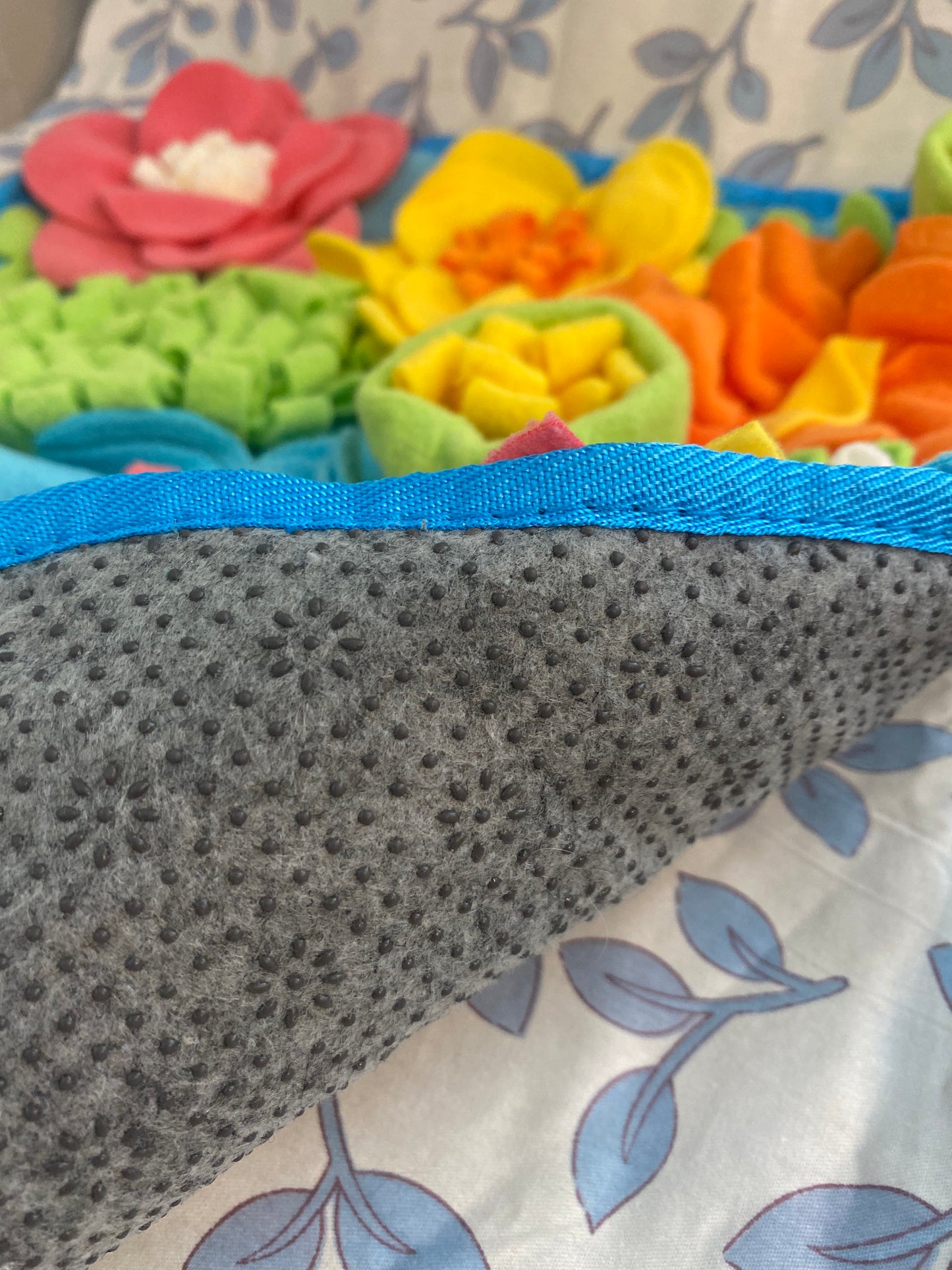 Fun Floral Mat - snuffle mat, foraging enrichment