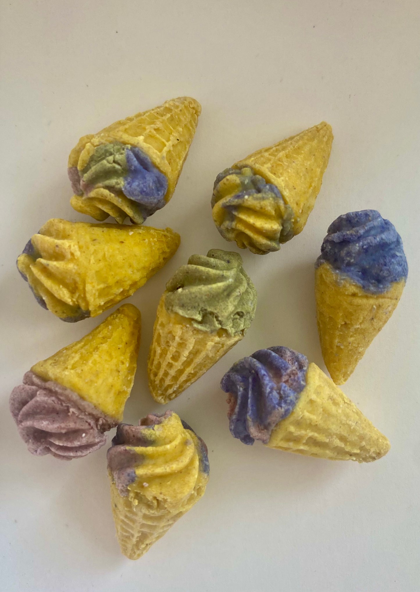 Friandises naturelles en forme de crème glacée
