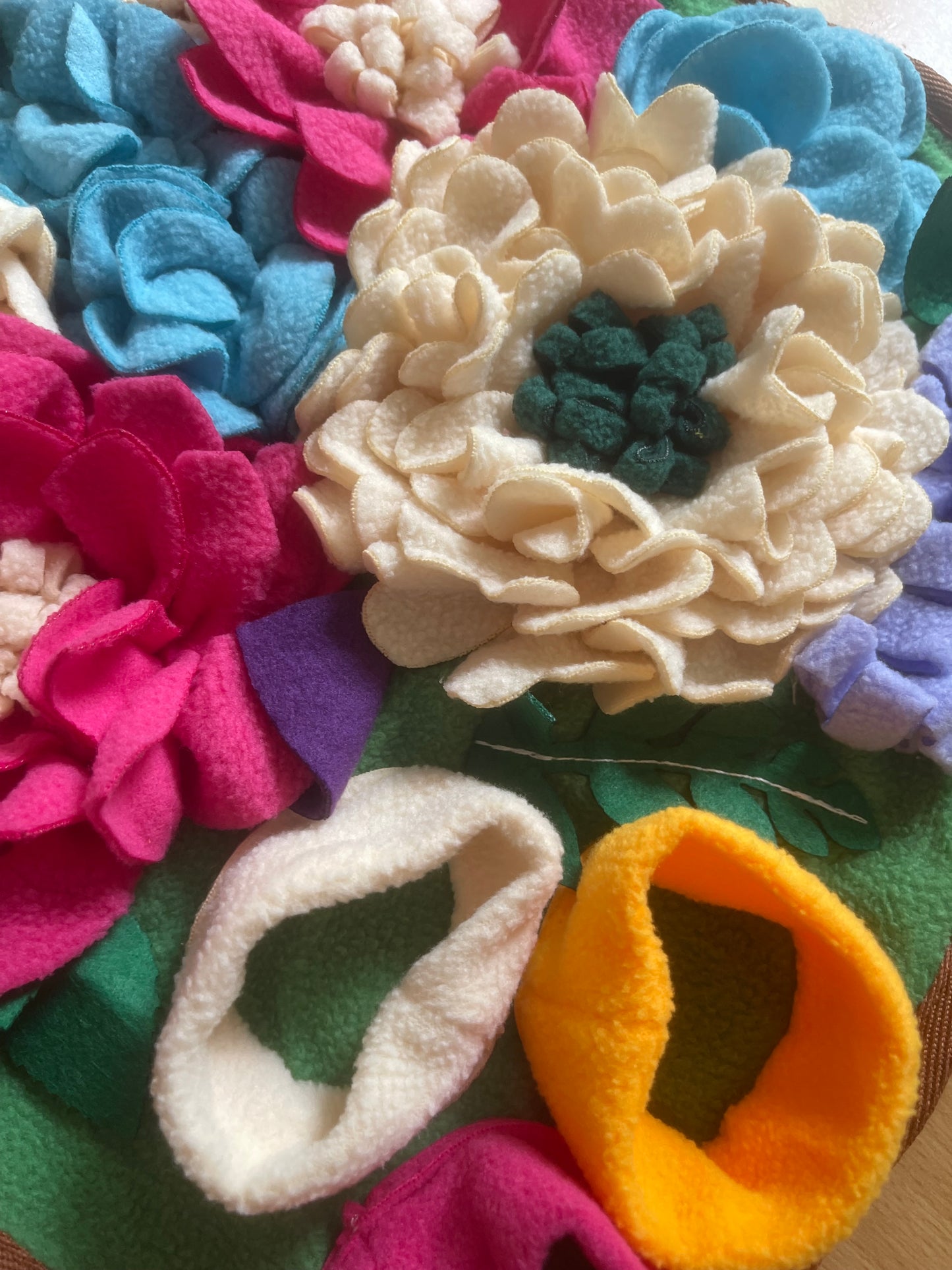 Tapis de fouille – Édition florale d’été fond vert