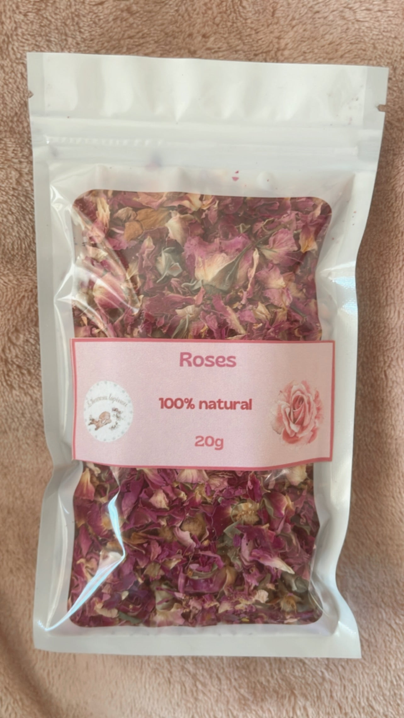 Dehydrated rose flowers 100% natural - Product of Quebec