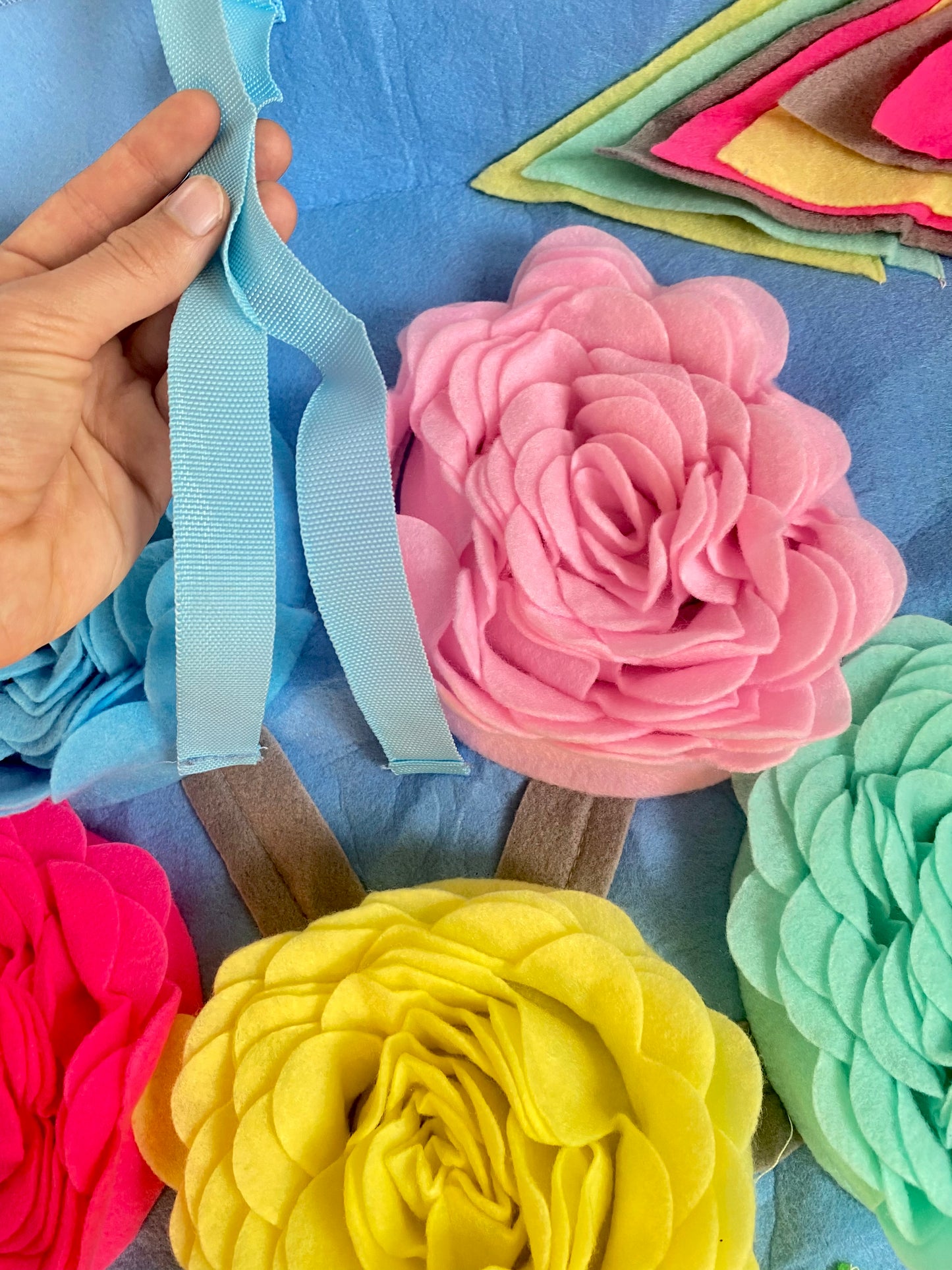 The love tree - snuffle mat for bunnies foraging fun !