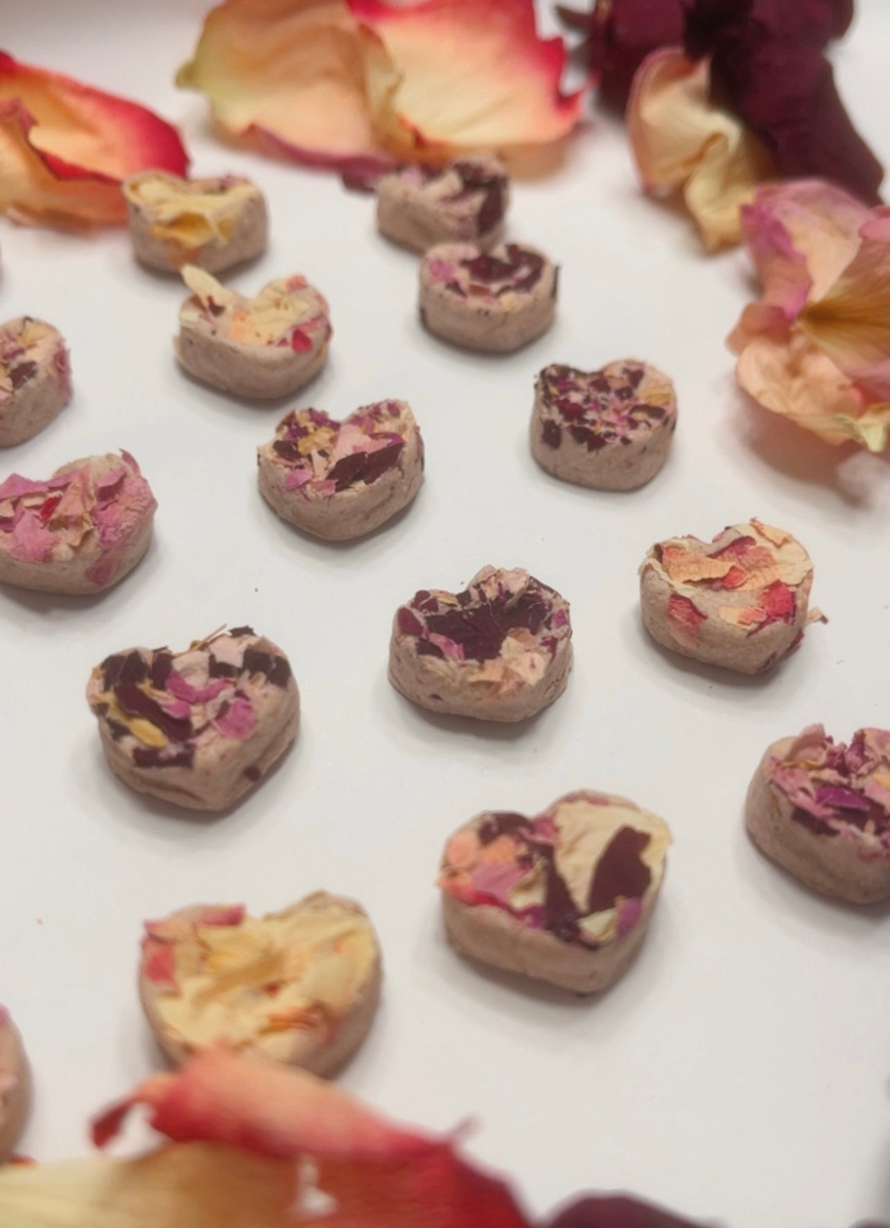 Petits cœurs aux roses | 100% naturels