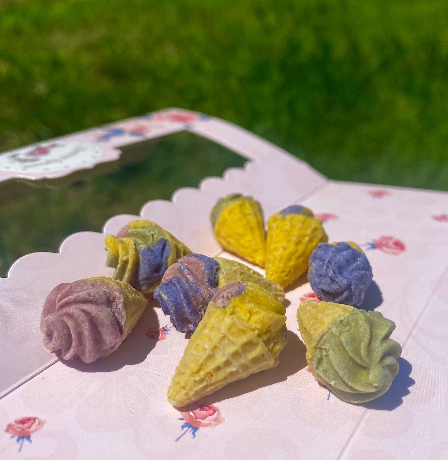 Friandises naturelles en forme de crème glacée