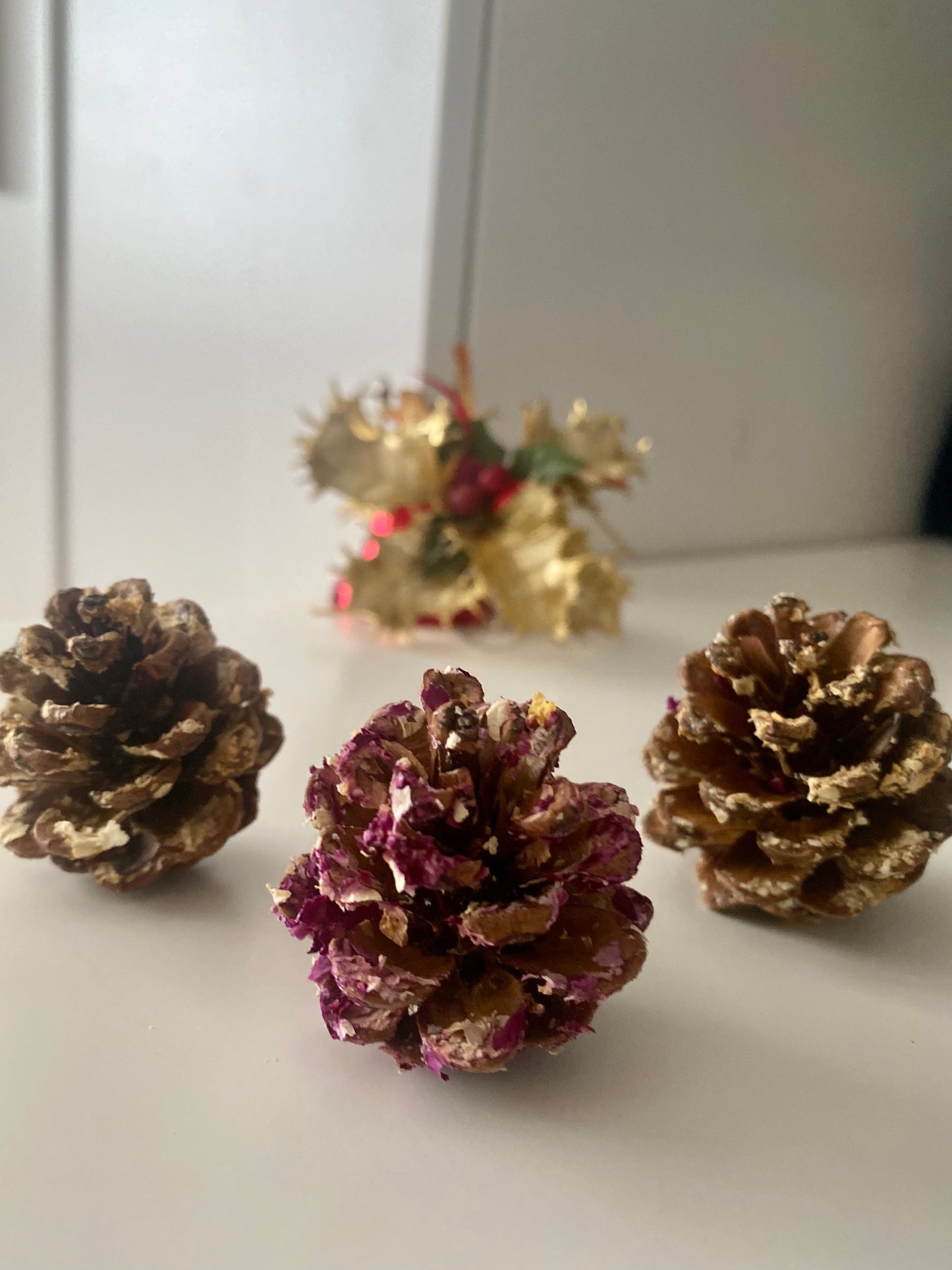 Cocottes de pin enchantées - banane et rose