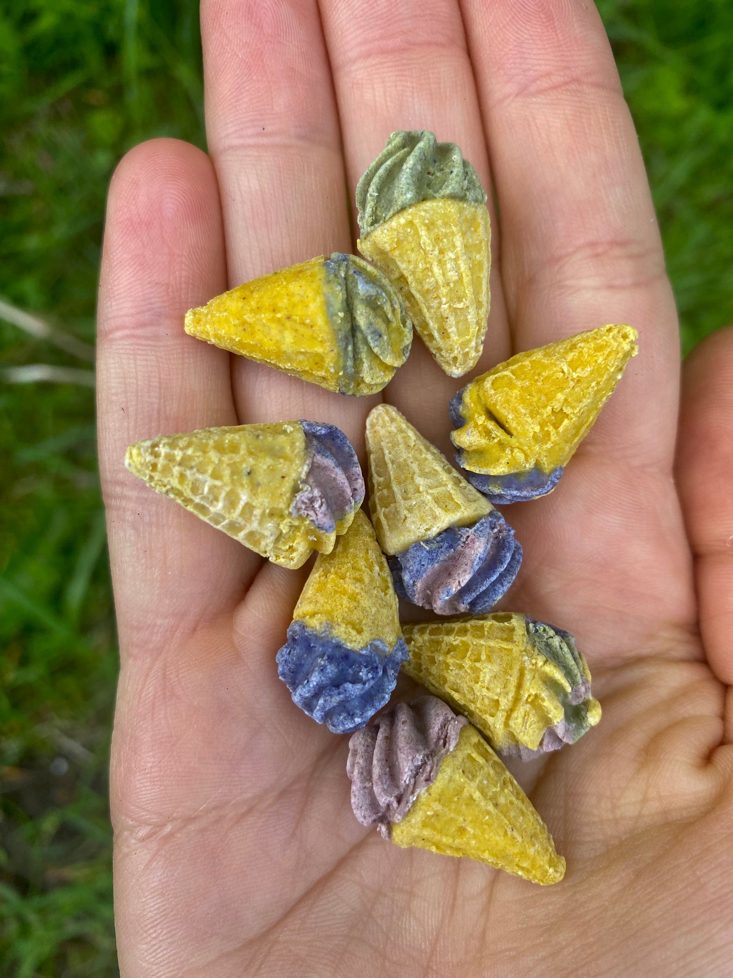 Friandises naturelles en forme de crème glacée
