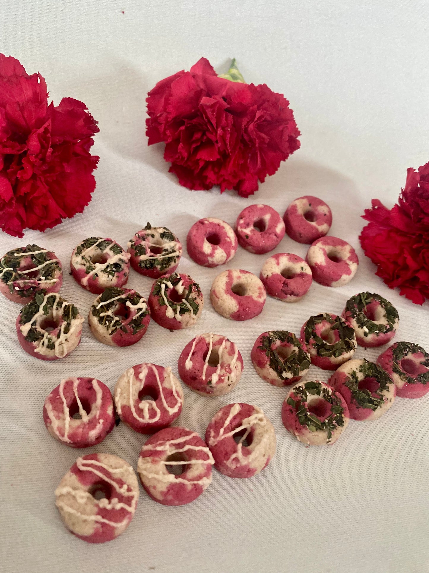 Beignets de Noël assortis - canne de Noël