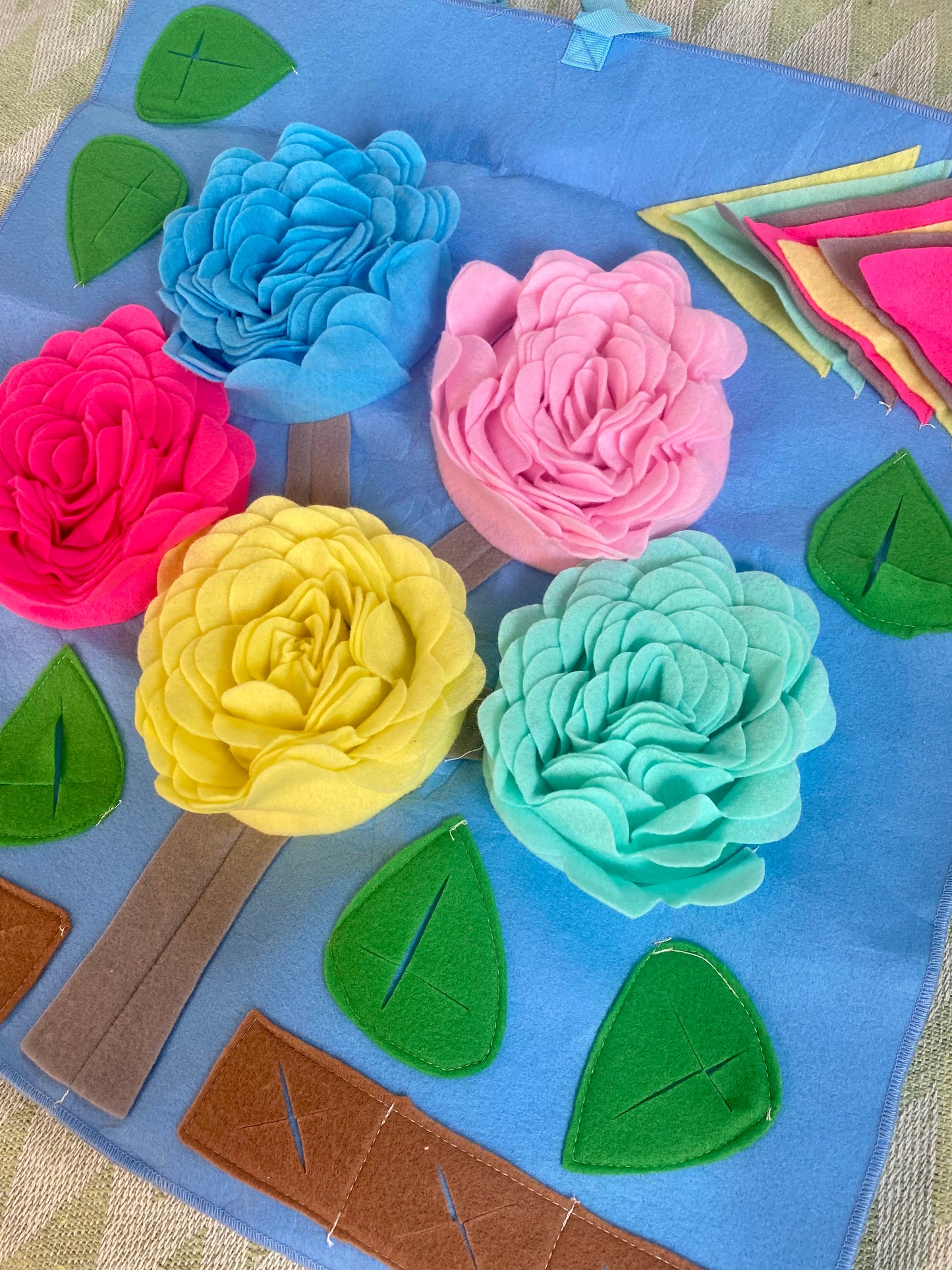 The love tree - snuffle mat for bunnies foraging fun !