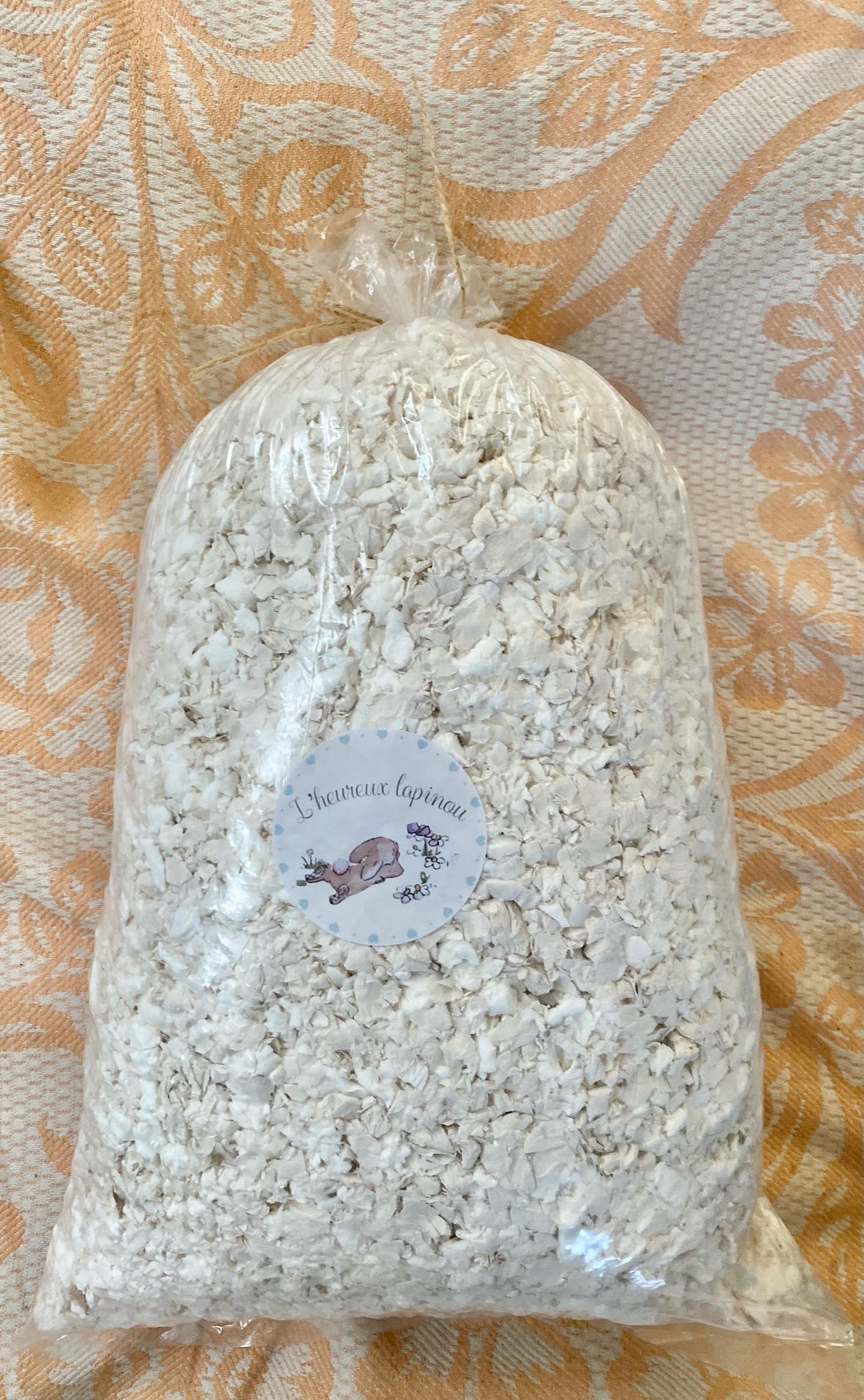 Litière en papier blanche - confort et douceur