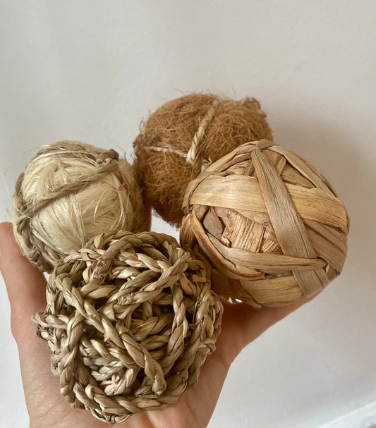 100% natural chew ball for bunny