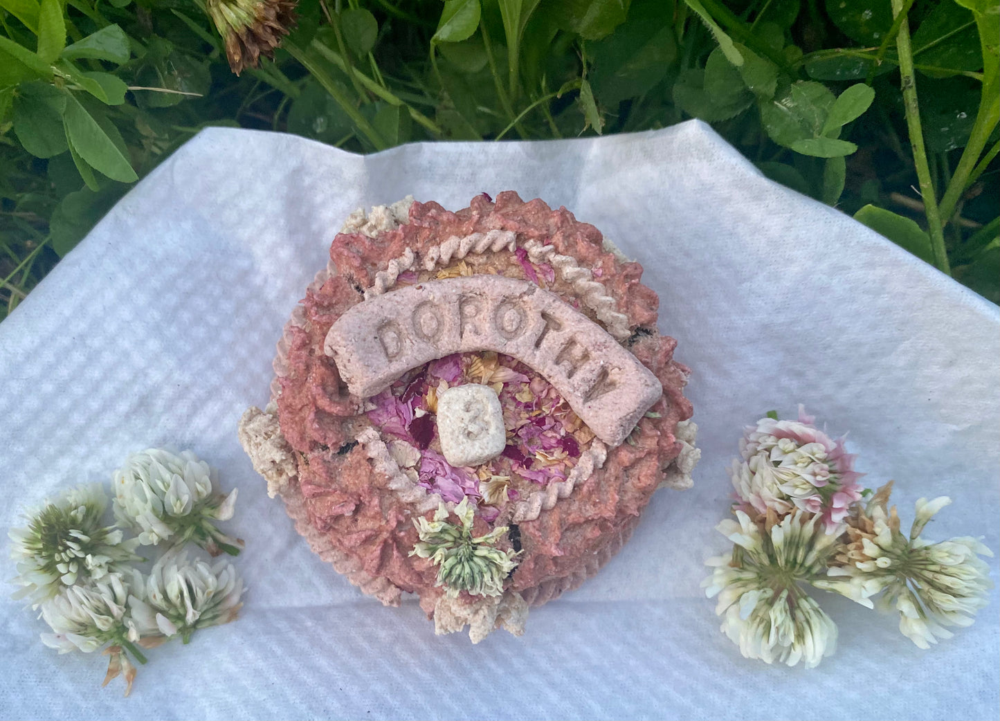 Gâteau d’anniversaire / jour d’adoption personnalisé 100% naturel