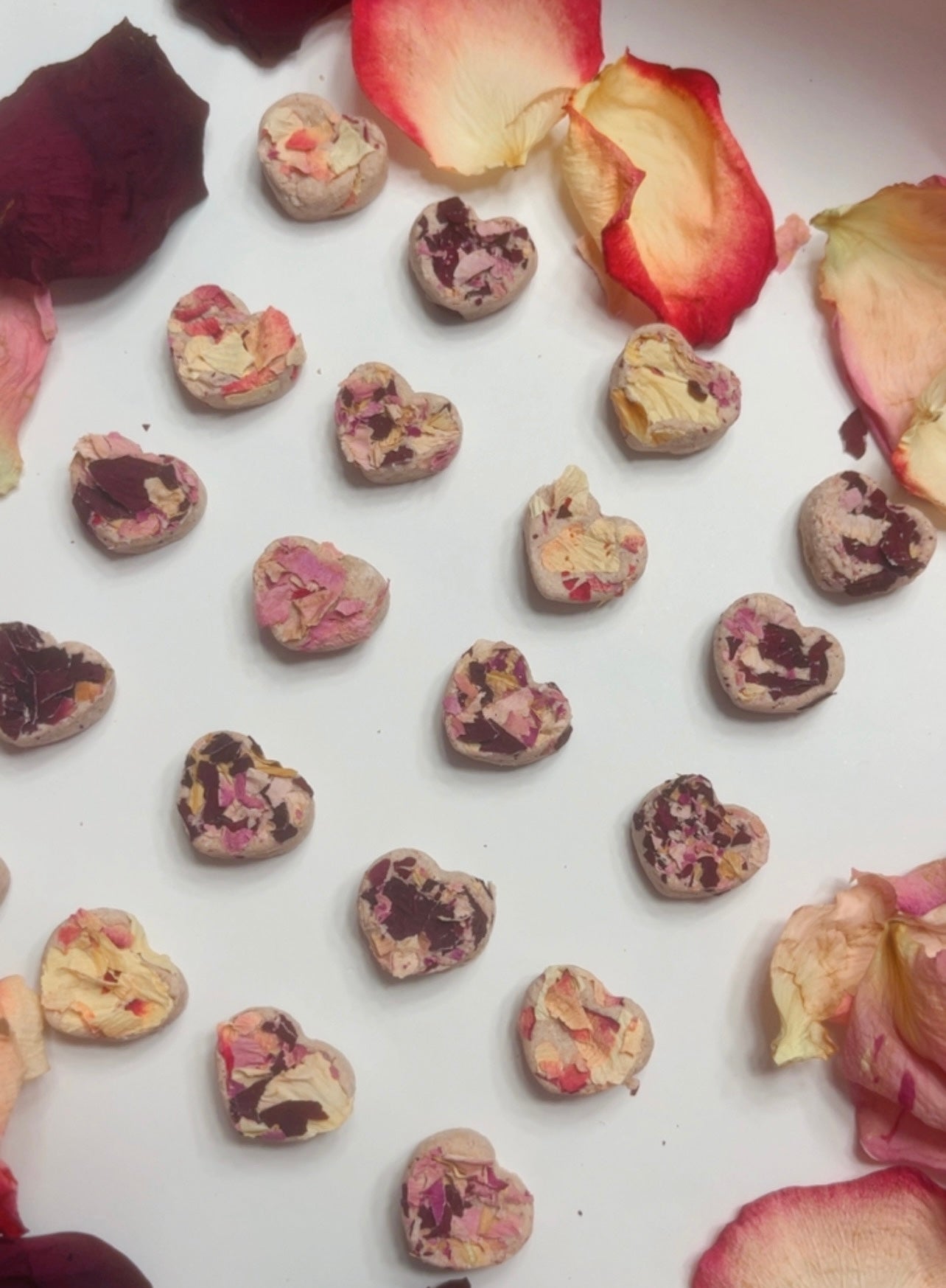 Petits cœurs aux roses | 100% naturels