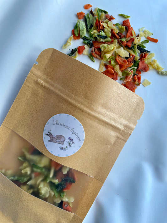  Dehydrated vegetables and salads